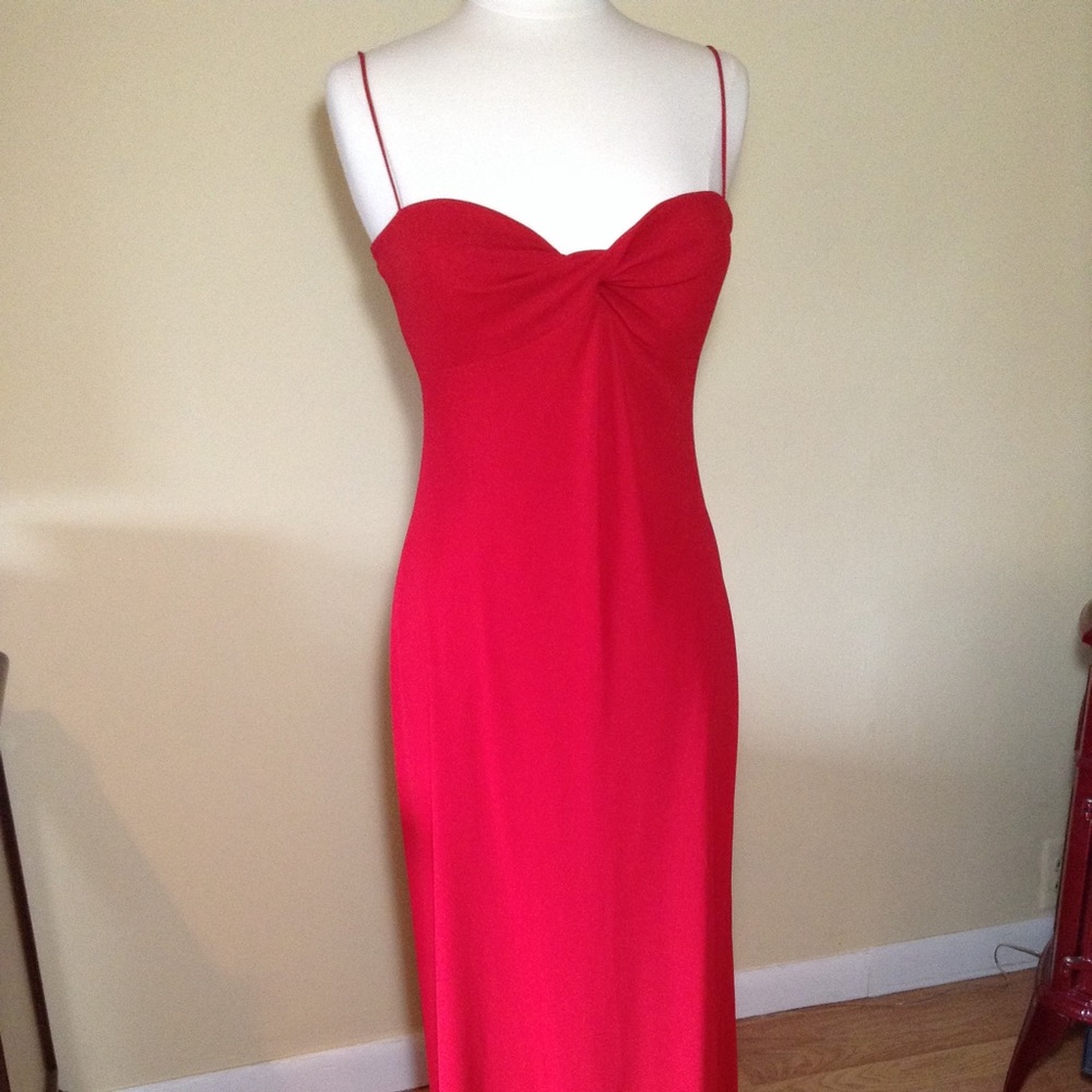 Red Elegant, sensual long dress